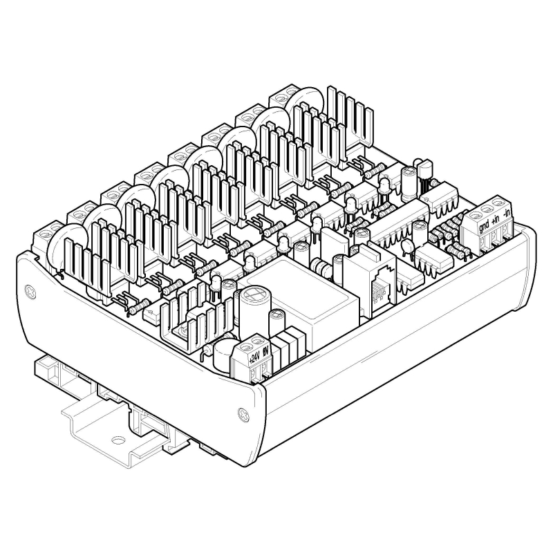 SC8-10-64, 8 x AC spínač 250V~/ 2A programovatelný