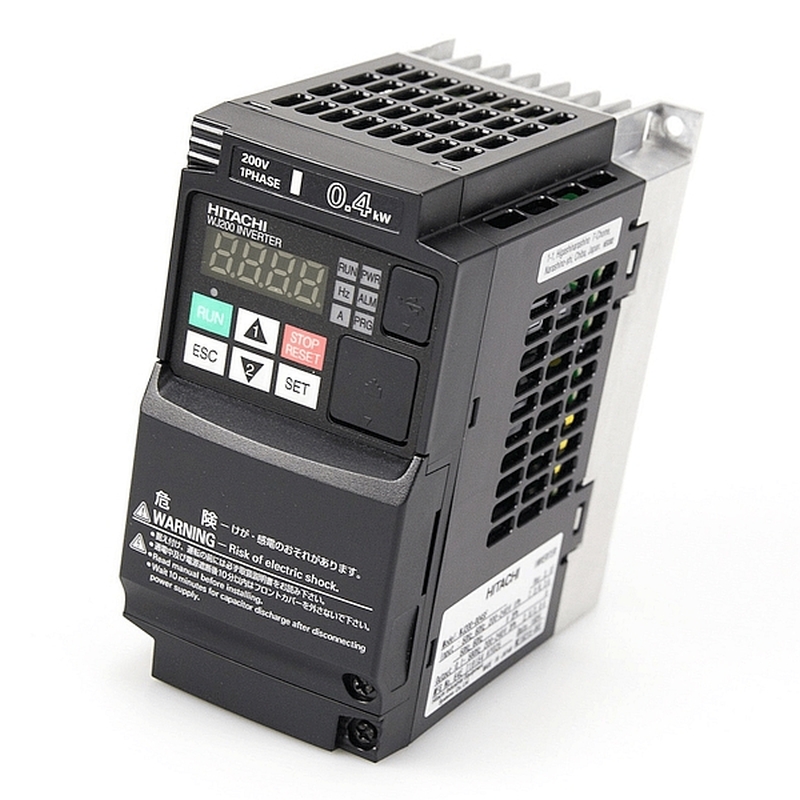 HITACHI WJ200, měnič frekvence 0.4kW, typ WJ200-004SFE