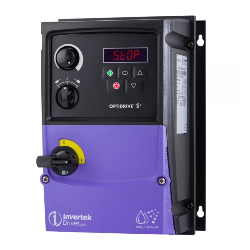 měnič frekvence 0.37kW, INVERTEK typ ODE-3-140012-3F1B, Switched, napájení 3 fáze
