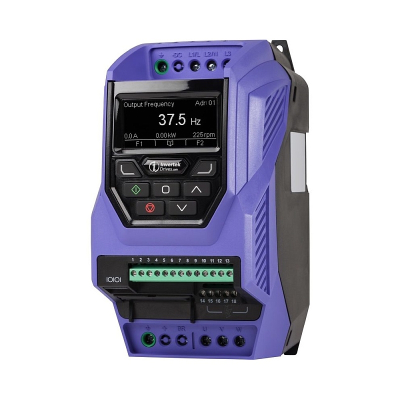 měnič frekvence 2.2kW, INVERTEK ODV-3-240058-3F12-MN, IP20, napájení 3 fáze
