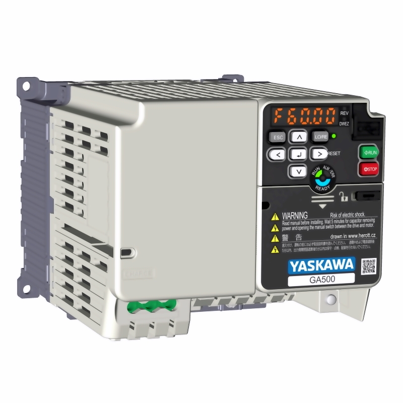 YASKAWA GA500, měnič frekvence 3.7kW, GA50C2018EBAA, IP20, napájení 3 fáze, 200 až 240V