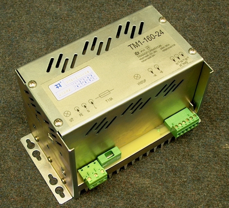 TM1-160-24, transformátor 24V~ / 6.6A