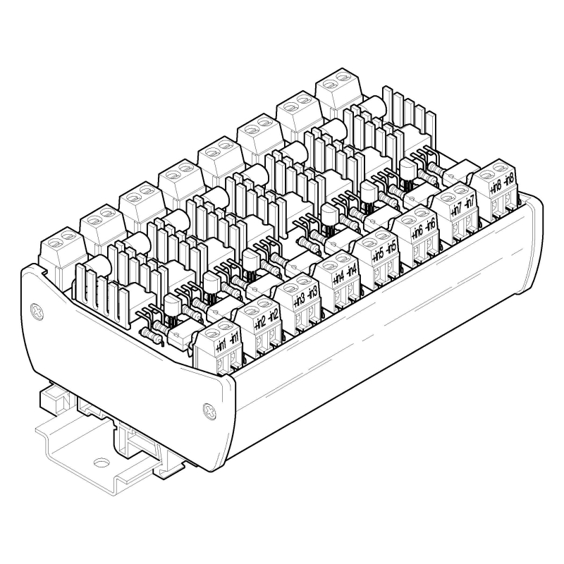 SA8-05-33, 8 x DC spínač 50V= / 2A
