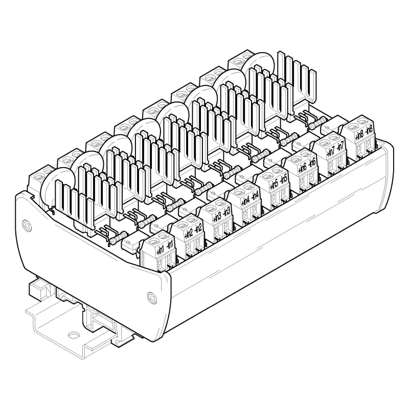 SC8-24-33, 8 x AC spínač 250V~ / 2A