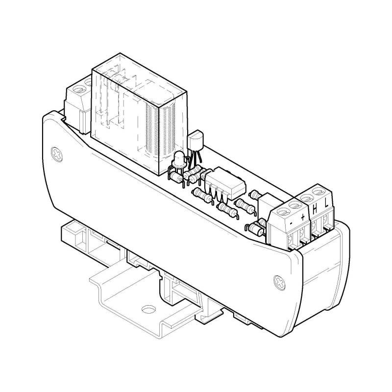 R1-12-21, relé aktivní 1P, 250V~ / 5A