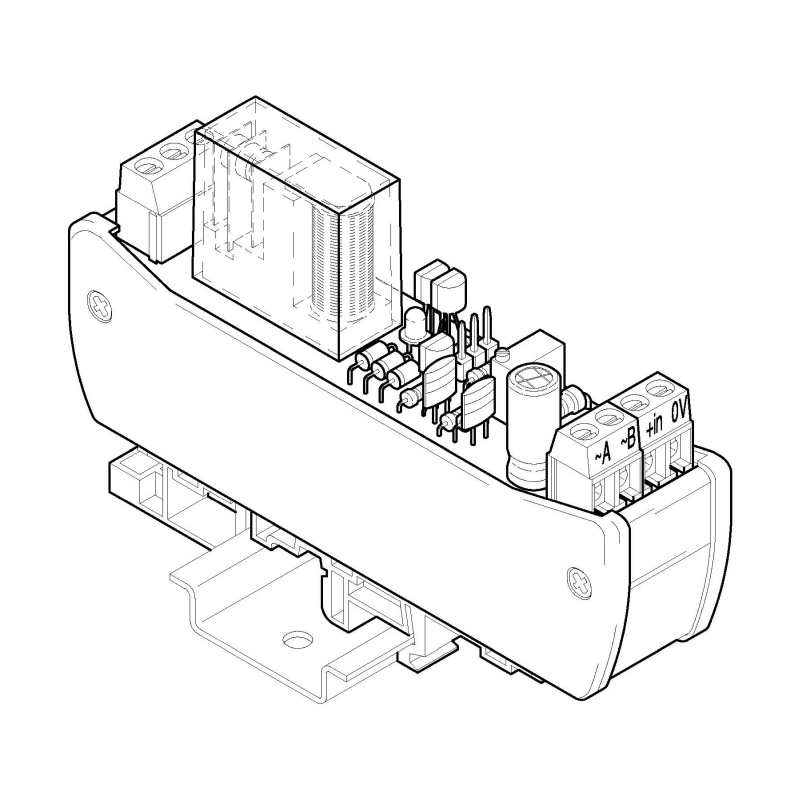 RB1-24-21, relé aktivní 1P, 250V~ / 5A
