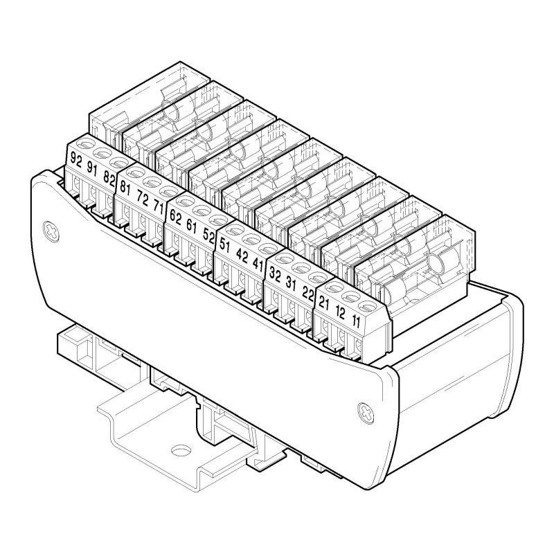 P2-09, pojistkový modul pro trubičkové pojistky 5x20mm