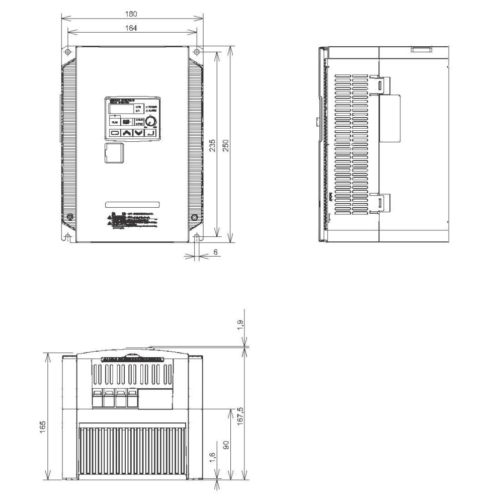 OMRON JX, měnič frekvence 5.5kW, typ 3G3JX-A4055-EF